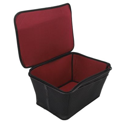 Natudeco 20L Rear Bike Basket 20kg Weight Bearing Bike Rear Carrier Bag Waterproof Bicycle Rear Basket for Small Pets Shopping Picnic Outdoor