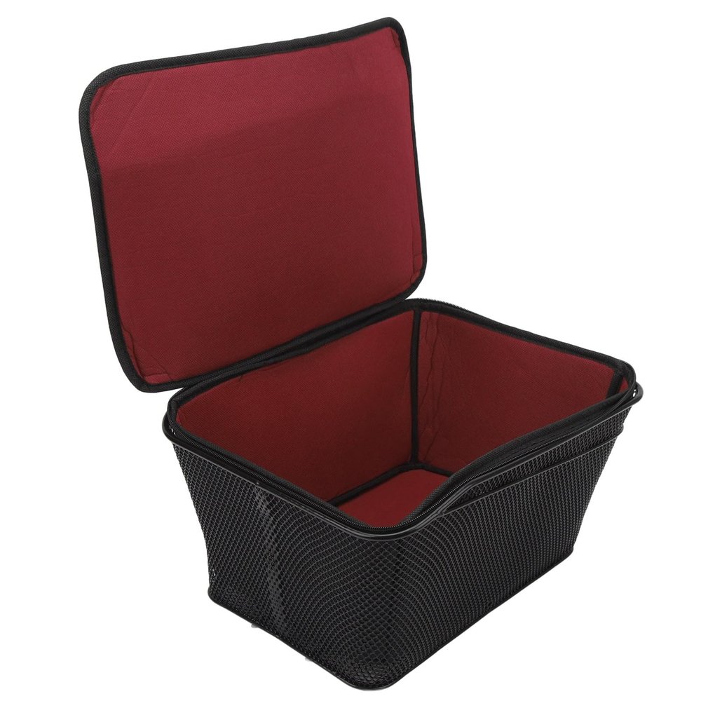 Natudeco 20L Rear Bike Basket 20kg Weight Bearing Bike Rear Carrier Bag Waterproof Bicycle Rear Basket for Small Pets Shopping Picnic Outdoor