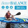 PIYODEA Paddle Boards for Adults, Inflatable Paddle Board, Blow Up Paddle Board, Super Wide 11'6" Non Slip EVA, Sup Board with Removable Fins, Adjustable Paddle, Pump, Shoulder Strap, Leash, Blue view 2