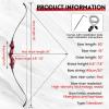 oubert 60 Inch Recurve Bow and Arrow Set Right Hand Archery Hunting Bow with Bow Bag 20-60 Lbs Wooden Riser Takedown Bow for Adults Beginners Target Practice (40LBS) view 3