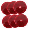 Anneome 6pcs Reflector Self-Adhesive Safety Reflectors for Driveway Trailers Trucks Rvs Strong Reflective Performance for Enhanced Visibility and Safety view 1