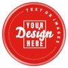 NineFit Basics 200-1000 Custom Chips Personalized Plastic Tokens, Customized Chips with Any Image Logo and Text for Business Logo Drink Chips, etc. (Red) view 1