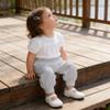 MYGBCPJS Baby Boy Girl 2 Pack Bamboo Viscose Pants Toddler Kids Casual Long Bloomers Ankle Length Bottoms Jogger Trousers view 3