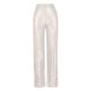 Akklian Fashion Elegant Flare Long Pants Glitter High Waisted Wide Leg Bell Bottom Palazzo Trouser Y2k Sparkly Pant for Party Silver view 4
