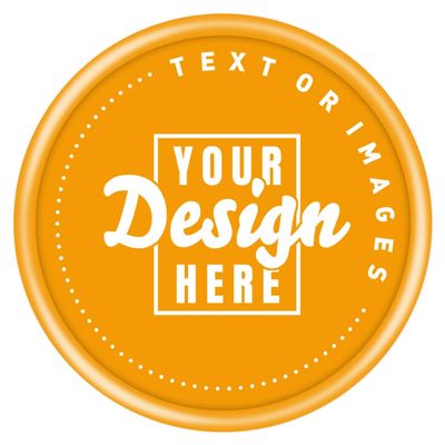 NineFit Basics 200-1000 Custom Chips Personalized Plastic Tokens, Customized Chips with Any Image Logo and Text for Business Logo Drink Chips, etc. (Orange)