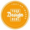 NineFit Basics 200-1000 Custom Chips Personalized Plastic Tokens, Customized Chips with Any Image Logo and Text for Business Logo Drink Chips, etc. (Orange) view 1