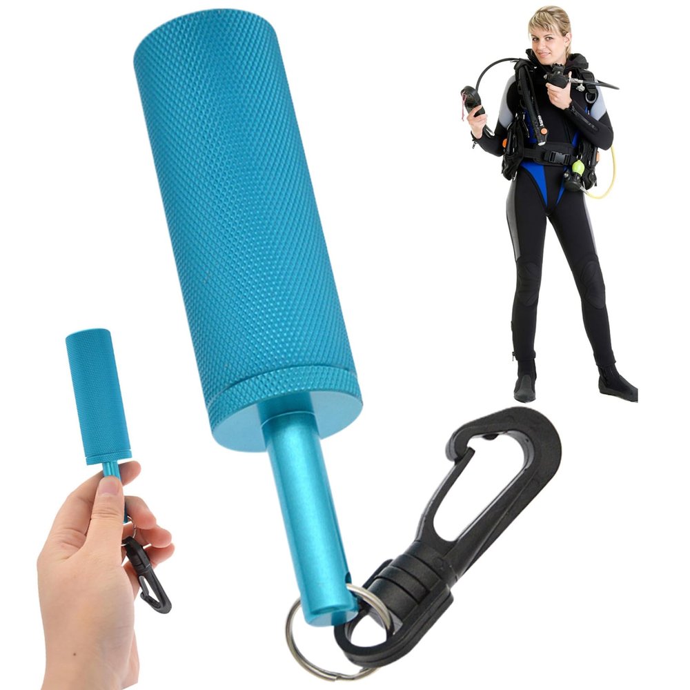 Dive Rattle Stick Aluminium Alloy Diving Shaker Diving Gear with Inner Ball Fast Release Corrosion Resistant Scuba Diving Accessories, Scuba Gear, Scuba Accessories