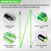 FINGER TEN Golf Alignment Sticks Rods Swing Trainer Tools 48 Inch 2 Or 3 Pack, Fits in Golf Bag Tour Stickers Practice Training Aid (2 Pack Green) view 2