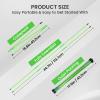 FINGER TEN Golf Alignment Sticks Rods Swing Trainer Tools 48 Inch 2 Or 3 Pack, Fits in Golf Bag Tour Stickers Practice Training Aid (2 Pack Green) view 3
