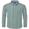 Alimens & Gentle Mens Dress Shirts Green Plaid Regular Fit Button Down Shirts Everyday Casual Daily Vacation Gingham Shirt view 1