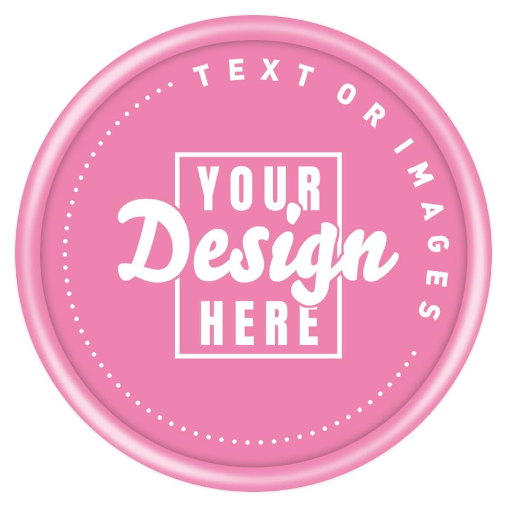 NineFit Basics 200-1000 Custom Chips Personalized Plastic Tokens, Customized Chips with Any Image Logo and Text for Business Logo Drink Chips, etc. (Pink)