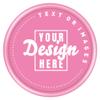 NineFit Basics 200-1000 Custom Chips Personalized Plastic Tokens, Customized Chips with Any Image Logo and Text for Business Logo Drink Chips, etc. (Pink) view 1
