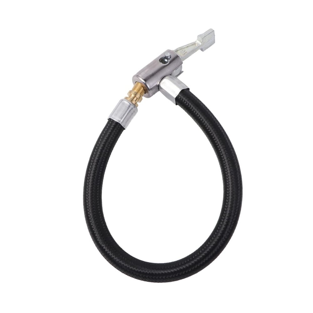 PartyKindom Locking Air Chuck Extension Tube for Inflating Bike Motorcycle Car Tires Air Hose Adapter for Quick Leak Inflation