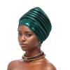 JRZXTWL Nigerian Turban African Headscarf Auto Gele Headties Party Headdress (Green) view 1