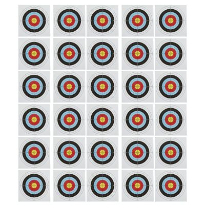 30 Pack 60cm Bow and Arrow Targets,Archery Target Practice Accessories,Archery Target Paper Full Ring Archery Compound Anti Curve Bows and Arrows Competitive Target Paper