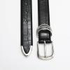 RISANTRY Women's Leather Alligator Belts for Jeans Dresses, Crocodile Print Leather Waist Belt Fashion Ladies Belts with Sliver Buckle view 3
