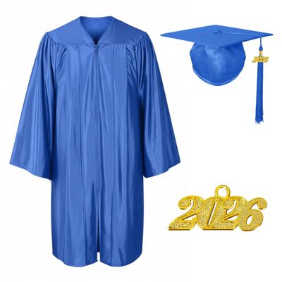 Misscom Shiny Preschool Kindergarten Graduation Cap Gown Set for Kids With 2025 2026 Tassels Charms