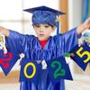 Misscom Shiny Preschool Kindergarten Graduation Cap Gown Set for Kids With 2025 2026 Tassels Charms view 2