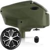 Maddog Empire Halo Too Automatic Electronic Paintball Loader with HK Army Epic Speed Feed and HPA Paintball Tank Fill Nipple Protector Accessory Package - Matte Olive w/Blackout SF view 1