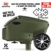 Maddog Empire Halo Too Automatic Electronic Paintball Loader with HK Army Epic Speed Feed and HPA Paintball Tank Fill Nipple Protector Accessory Package - Matte Olive w/Blackout SF view 2