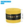 PATIKIL 43.3" Tennis Racket Grip Tape, 9 Pack PU Overgrip Round Groove Non-Slip Absorb Sweat for Badminton Fishing Rod, Yellow view 2