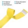 PATIKIL 43.3" Tennis Racket Grip Tape, 9 Pack PU Overgrip Round Groove Non-Slip Absorb Sweat for Badminton Fishing Rod, Yellow view 4
