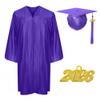 Misscom Shiny Preschool Kindergarten Graduation Cap Gown Set for Kids With 2025 2026 Tassels Charms view 1