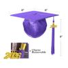 Misscom Shiny Preschool Kindergarten Graduation Cap Gown Set for Kids With 2025 2026 Tassels Charms view 4