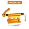 NineFit Basics 2PCS Mountain Bike Block Fork Mount, Universal Quick Release Bike Front Fork Mount Bracket Set, Aluminum Alloy, Bicycle Front Fork Fixed Clip Luggage Rack for Truck/Trailer/Bikes, yellow view 4