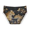 ALAZA Gold Leopard Leaf Tree Boys' Briefs Soft Underwear Available in Sizes 6y view 2