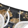 ALAZA Gold Leopard Leaf Tree Boys' Briefs Soft Underwear Available in Sizes 6y view 4