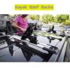 MTTXY 4Pcs Kayak Saddles, Boat Canoe Carrier Tie Down Straps Surf Ski Roof Top Mounted on Car SUV Truck Crossbar, Universal Kayak & Canoe Car Racks view 2