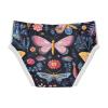 ALAZA Butterfly Flower Floral on Black Boys' Briefs Soft Underwear Available in Sizes 6y view 2