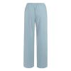 Linen Pants Women 2024 Summer Trendy Casual Wide Leg Pant Smocked High Waisted Palazzo Beach Pants with Pockets Boho Wide Leg High Waist Casual Lounge Pant view 4
