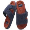 CORIFEI House Slippers for Men, Open Toe | Adjustable | Low Arch Support | Rubber Sole | Indoor Outdoor view 1
