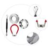 WHAMVOX 4pcs Steel Rim Bike Wheel Wrench Tool Tightening Equipment for Mountain and Road Curved Handle for Easy view 2
