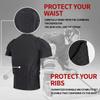ciseroye Padded Football Shirt - Mens Compression Rib Protectors with Chest Padding for Baseball, Basketball, Paintball & Multi-Sport Protection - XL view 2