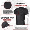 ciseroye Padded Football Shirt - Mens Compression Rib Protectors with Chest Padding for Baseball, Basketball, Paintball & Multi-Sport Protection - XL view 3