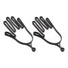 M METERXITY 2 Pack Golf Gloves Stretcher - Plastic Golf Gloves Holder Right and Left Hand, Light & Durable, Apply to Sports Gloves Maintenance (Black) view 1