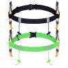 JOVITEC 2 Pieces Race Number Belt with 6 Gel Loops for Running Cycling Triathlon Marathon (Yellow and Black) view 1