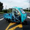 WYHBXD Electric Tricycle Carport Awning Driving Shed Front Front Shed Sunshade and SANBENGZI Rain Shed Battery Car Express Plastic Car Awning (Color : Lake blue with rain screen) view 1