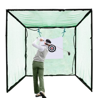 10x10x10Ft Golf Cages with Frame and Net, Golf Driving Cage for Backyard, Golf Nets for Backyard Driving, Golf Cage Net, Outdoor Golf Practice Training Net