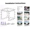 10x10x10Ft Golf Cages with Frame and Net, Golf Driving Cage for Backyard, Golf Nets for Backyard Driving, Golf Cage Net, Outdoor Golf Practice Training Net view 3