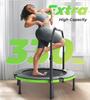 BCAN 40" Foldable Mini Trampoline, Rebounder Trampoline for Adults, Adjustable Foam Handle, Exercise Rebounder for Adults Indoor/Garden Workout, Max Load 330lbs, Green view 2