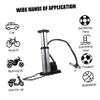 WHAMVOX Foot Pump Barometer Quick Inflate for Bikes Electric Bikes Motorcycles More French Valve Aluminum Alloy view 3