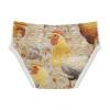 ALAZA Gold Rooster Leaves Boys' Briefs Soft Underwear Available in Sizes 3t view 2