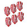 M METERXITY 6 Pack Slim Dart Flights - PET Dart Accessories, Apply to Darts Game/Party/Entertainment (Red) view 1