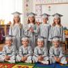 Misscom Shiny Preschool Kindergarten Graduation Cap Gown Set for Kids With 2025 2026 Tassels Charms view 4