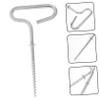 POPETPOP Ice Anchor Drill Adapter Spiral Stake Tent Bracket Holder Ground Nail Lightweight and Portable Camping Tools view 2