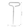 POPETPOP Ice Anchor Drill Adapter Spiral Stake Tent Bracket Holder Ground Nail Lightweight and Portable Camping Tools view 4